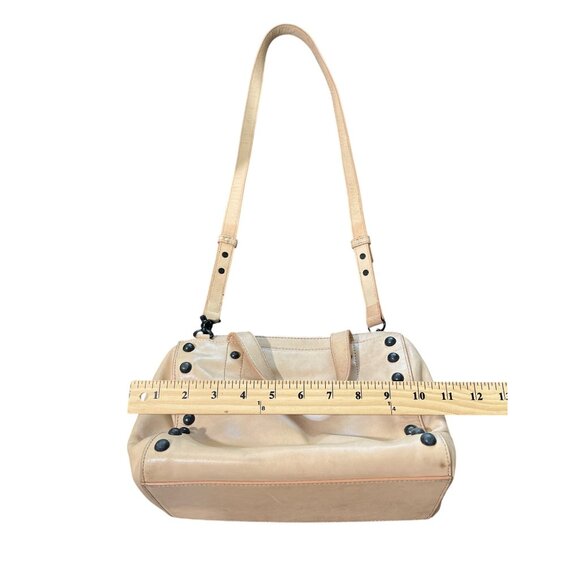 Loeffler Randall Tan Leather Studded Satchel Bag Shoulder Crossbody - Picture 8 of 8